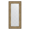 Зеркало настенное с гравировкой EVOFORM в багетной раме виньетка античная бронза, 60х130 см, BY 4081