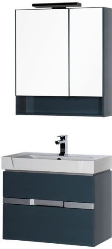 Мебель для ванной Aquanet Виго 80 сине-серый