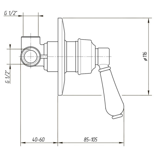 Смеситель для душа Migliore Ermitage ML.ERM-7030