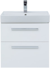 Тумба с раковиной Aquanet Nova 60 белый (2 ящика)