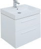 Тумба с раковиной Aquanet Nova 60 белый (2 ящика)
