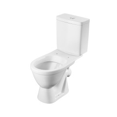 Унитаз-компакт Santek Уно эконом: полипропилен, пластиковый крепеж, softclose