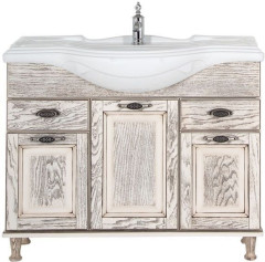 Тумба с раковиной Aquanet Тесса 105 жасмин/сандал