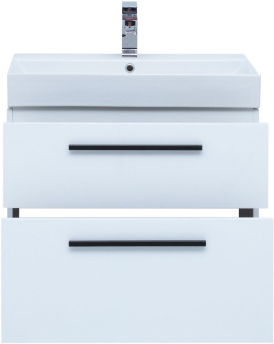 Тумба под раковину Aquanet Nova 70 (Slim Synergy) белый (2 ящика)