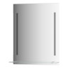 Зеркало настенное c полочкой и 2-мя встроенными LED-светильниками Ledline-S EVOFORM 60x75 см, BY 2162