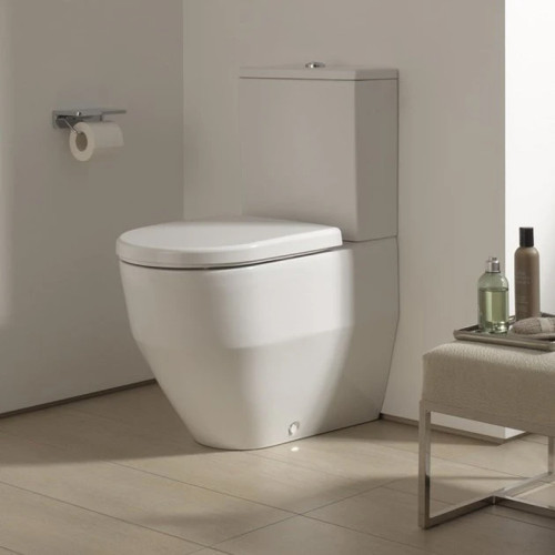 Унитаз напольный, комбинированный (чаша) Laufen PRO RIMLESS, белый (8.2595.2.000.231.1)