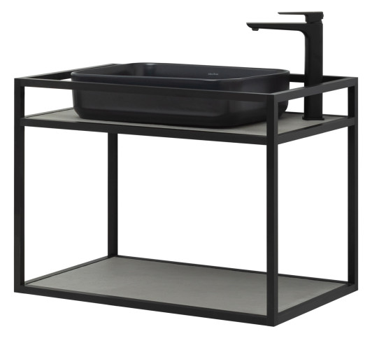 Консоль под раковину подвесная Allen Brau Liberty 75 1.33001.BB черный