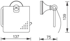 Держатель туалетной бумаги Aquanet 5586