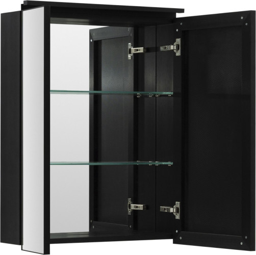 Зеркальный шкаф De Aqua Алюминиум 60 черный 261757