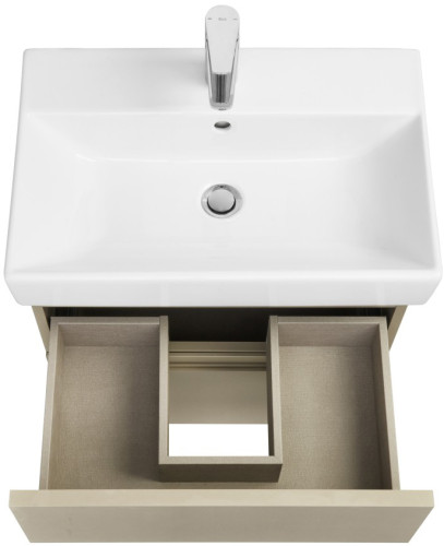 Тумба под раковину Roca Oleta 60 подвесная, 2 ящика, капучино (A857639515)