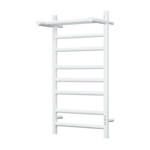 Полотенцесушитель электрический с полочкой (лесенка) Bauedge Stil Shelf DB-0019, 40x80 см