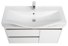 Тумба под раковину AQUATON Нортон 100 подвесная, белая (1A249001NT010)