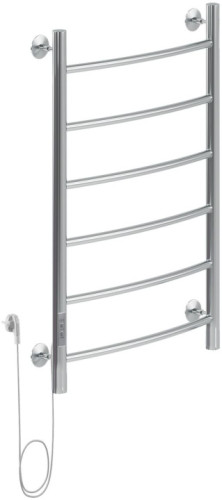 Полотенцесушитель электрический Aquanet Romeo 80х50 Тэн слева
