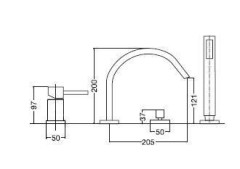 Смеситель Bugnatese Pbox 9455