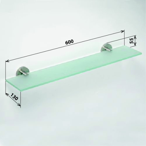 Полка стеклянная Bemeta Neo stainless 104102045