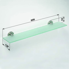 Полка стеклянная Bemeta Neo stainless 104102045