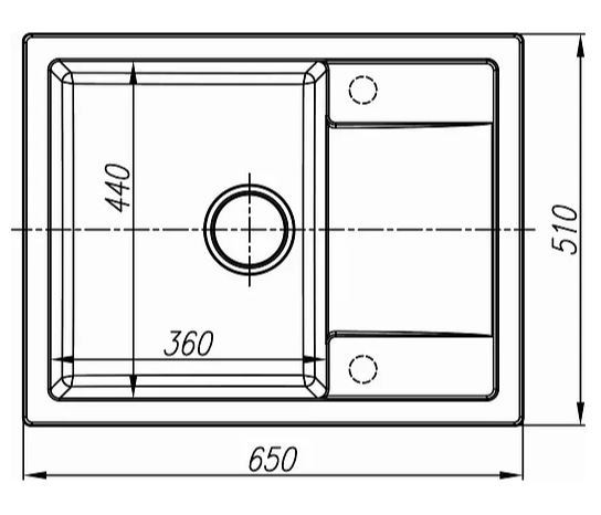 Кухонная мойка Dr. Gans Техно 25.030.C0650