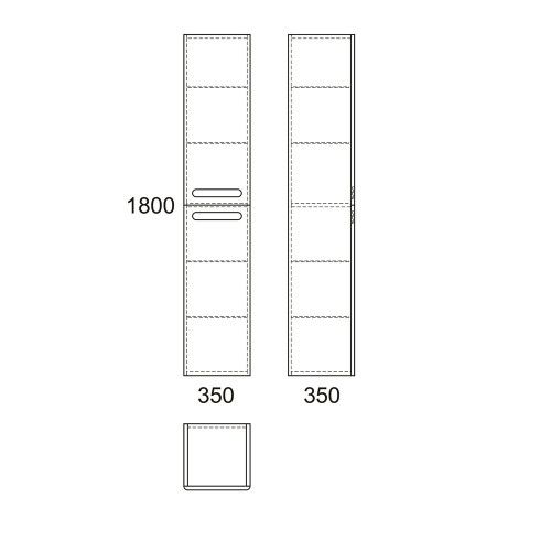 Пенал OWL 1975 ALS 180*35, белый