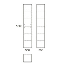 Пенал OWL 1975 ALS 180*35, белый