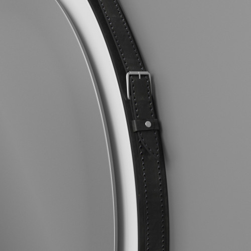 Зеркало OWL 1975 Viken Black с LED подсветкой, D650