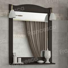 Зеркало Francesca Империя П 60 венге (полотно+светильники Изабель)