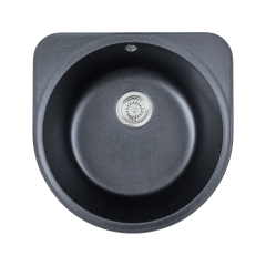Кухонная мойка Formastone FostoGran Церера, круглая, цвет антрацит