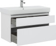 Мебель для ванной Aquanet Nova Lite 100 белый (2 ящика)