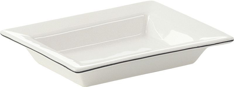 Gedy Lucrezia, настольная керамическая мыльница, цвет белая керамика