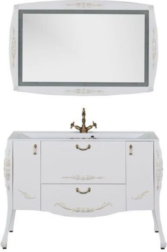 Мебель для ванной Aquanet Виктория 120 белый/золото