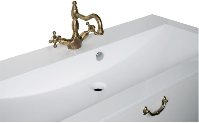 Мебель для ванной Aquanet Виктория 120 белый/золото