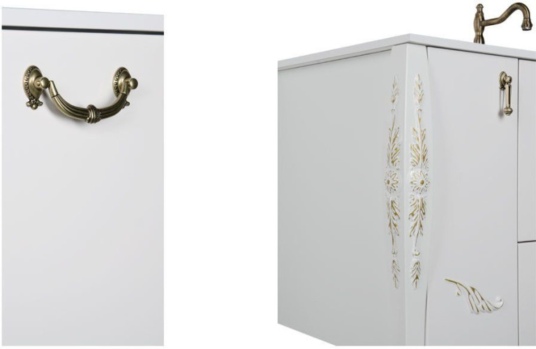 Мебель для ванной Aquanet Виктория 120 белый/золото