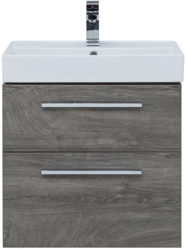 Тумба с раковиной Aquanet Nova 60 дуб рошелье (2 ящика)