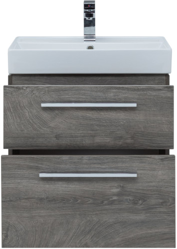 Тумба с раковиной Aquanet Nova 60 дуб рошелье (2 ящика)