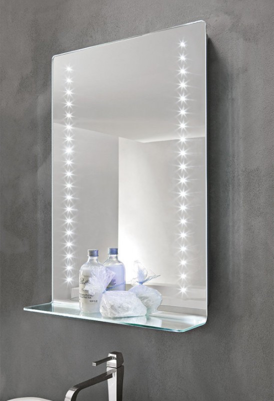 Зеркало в ванную с подсветкой и полками. Sanvit зеркала. Stella зеркало с полкой Непал 52см со светом. Зеркало для ванной комнаты. Зеркала с подсветкой для ванной.