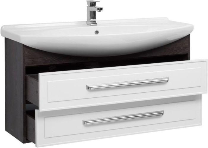 Тумба с раковиной Aquanet Остин 120 дуб кантербери/белый