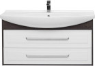 Тумба с раковиной Aquanet Остин 120 дуб кантербери/белый