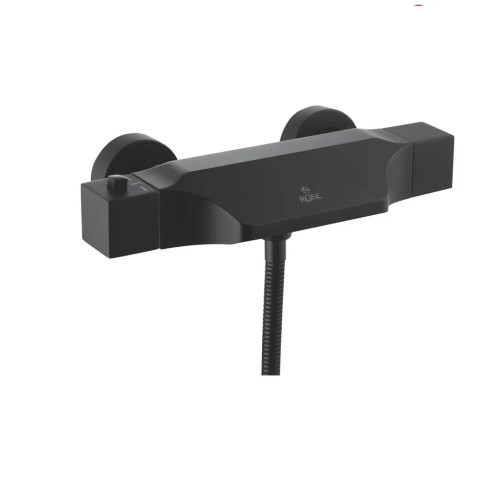 Смеситель для ванны с термостатом Rose R3702H, черный