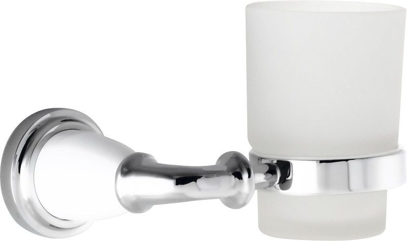 Sanibano Zafiro, настенный стеклянный стакан, цвет хром