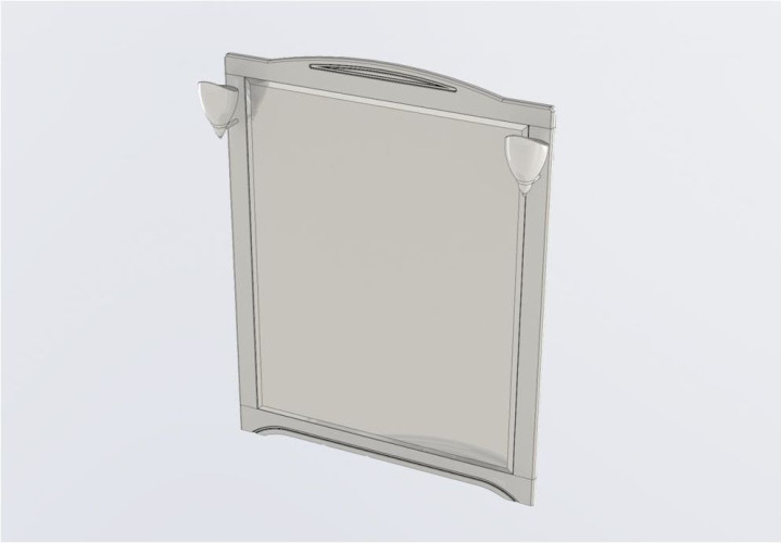 Зеркало Aquanet Луис 80 белый