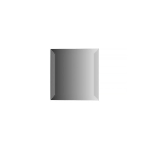 Зеркальная плитка с фацетом 15 мм квадрат 15х15 см; серебро Refractive EVOFORM BY 1524