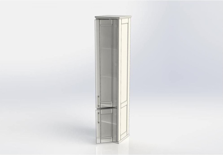 Пенал Aquanet Бостон 36 L белый матовый