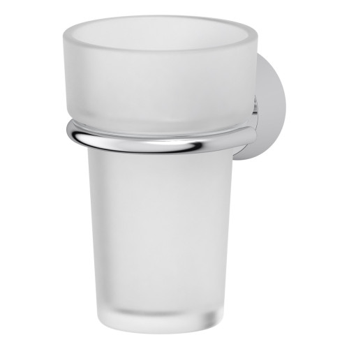 Держатель со стаканом (матовый хрусталь; хром) (FBS) VIZ 006