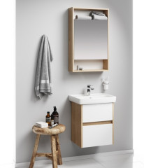 Зеркальный шкаф 50 см Aqwella SIT0405DB