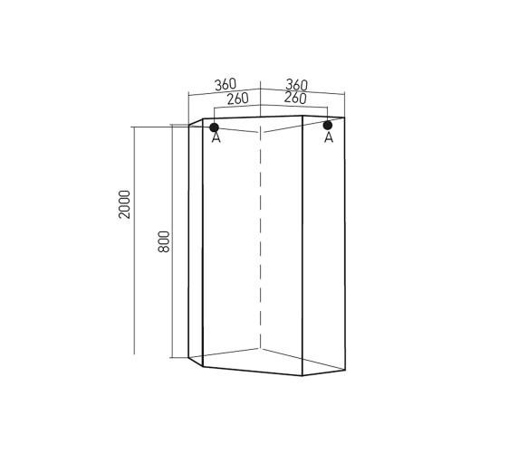Шкаф навесной без подсветки MIXLINE Серж-36 (510653)