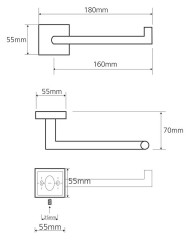 Держатель туалетной бумаги Bemeta Beta 132212032L