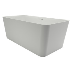 Ванна из искусственного камня Azario ESMONT 1700х780х530 свободностоящая белая матовая, с белым матовым донным клапаном (ESM17078S)