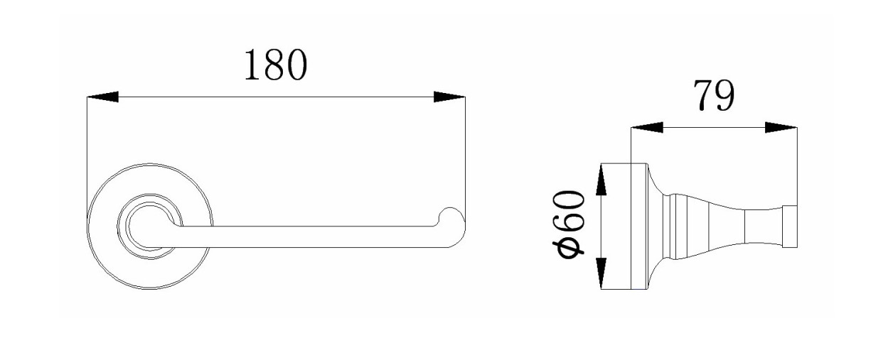 Держатель туалетной бумаги RUSH Corsica (CO42110)