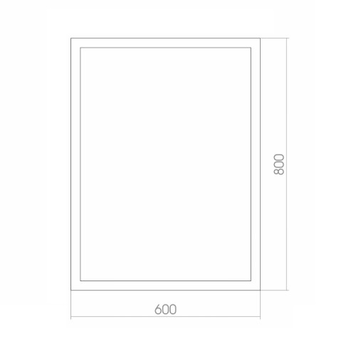 Зеркало AZARIO Торманс 600х800, LED-подсветка с диммером, выключатель - датчик на движение (ФР-00001405)