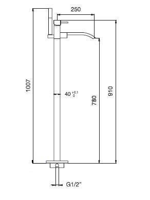 Смеситель Bugnatese Pbox 9460