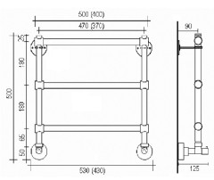 Полотенцесушитель Margaroli Sole 440-3